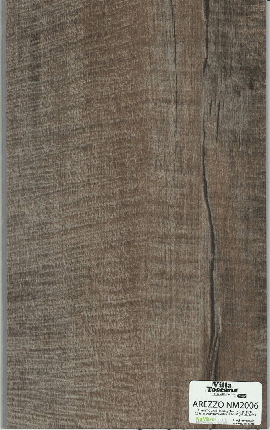 Vinylboden Villa Toscana mit Trittschall 1mm pro 1m² Arezzo Nm 2006 Stärke 5mm x 178mm x 1219mm