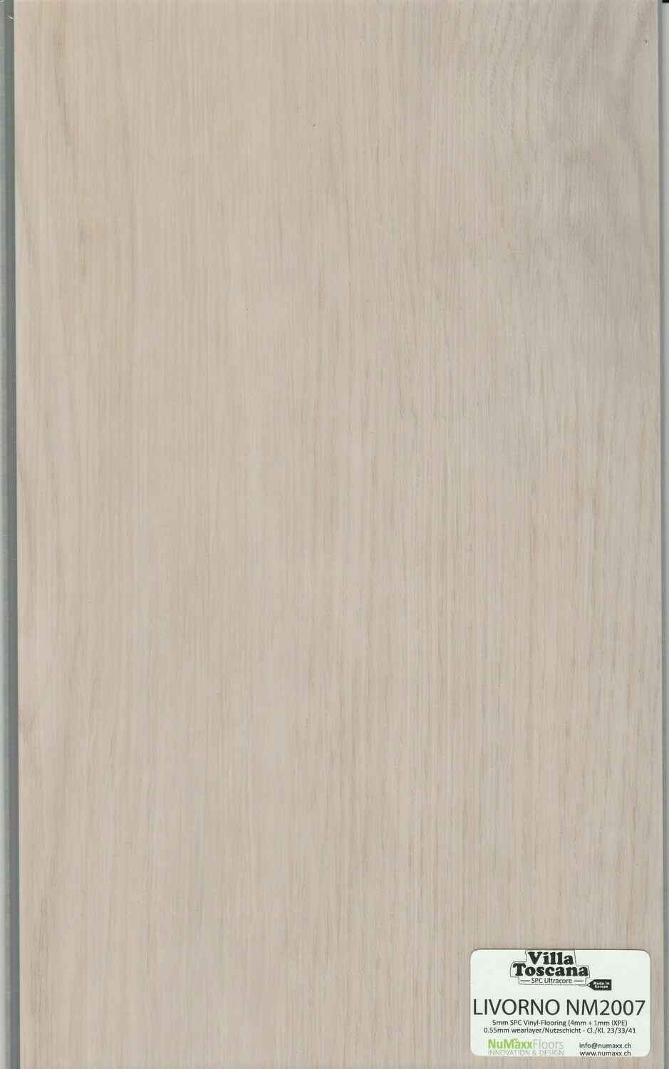 Vinylboden Villa Toscana mit Trittschall 1mm pro 1m² Livorno Nm 2007 Stärke 5mm x 178mm x 1219mm