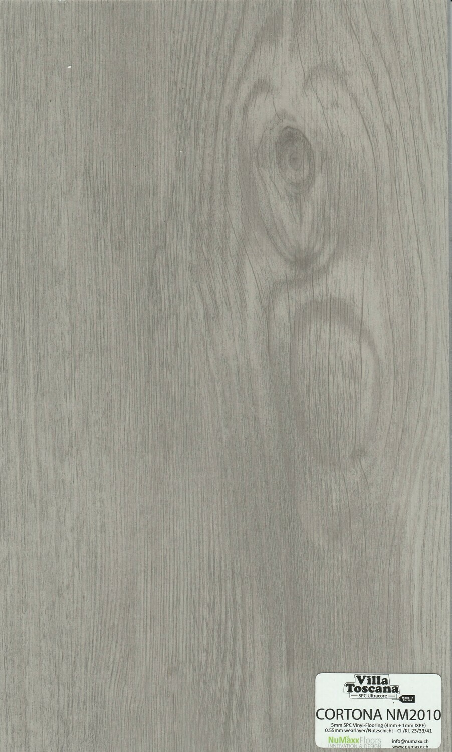 Vinylboden Villa Toscana mit Trittschall 1mm pro 1m² Cortona Nm 2010 Stärke 5mm x 178mm x 1219mm
