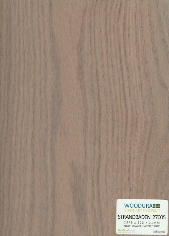 Holzboden Woodura Strandbaden 27005 pro 1m² Stärke 11mm x 223mm x 2379mm Nutzschicht 0.6mm