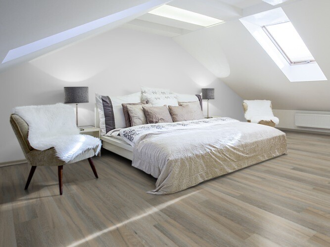 Vinylflex Fresh Klick pro 1m² mit Struktur Eiche Arctic Stärke 5.2mm x 448mm x 906mm