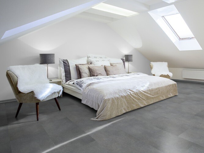 Vinylflex Fresh Klick pro 1m² mit Struktur Platin Stärke 5.2mm x 448mm x 906mm