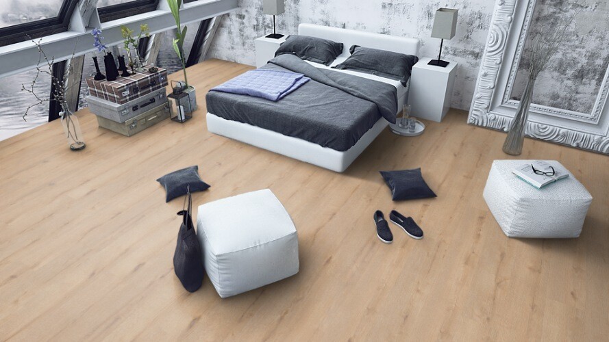 Vinyl Tripoca 2 Wood Klick pro 1m² mit Struktur Eiche beige Stärke 6mm x 222.3mm x 1212.9mm