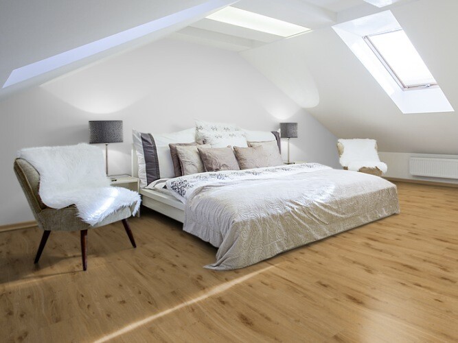 Vinyl Tripoca 2 Wood Klick pro 1m² mit Struktur Eiche Natur Stärke 6mm x 222.3mm x 1212.9mm