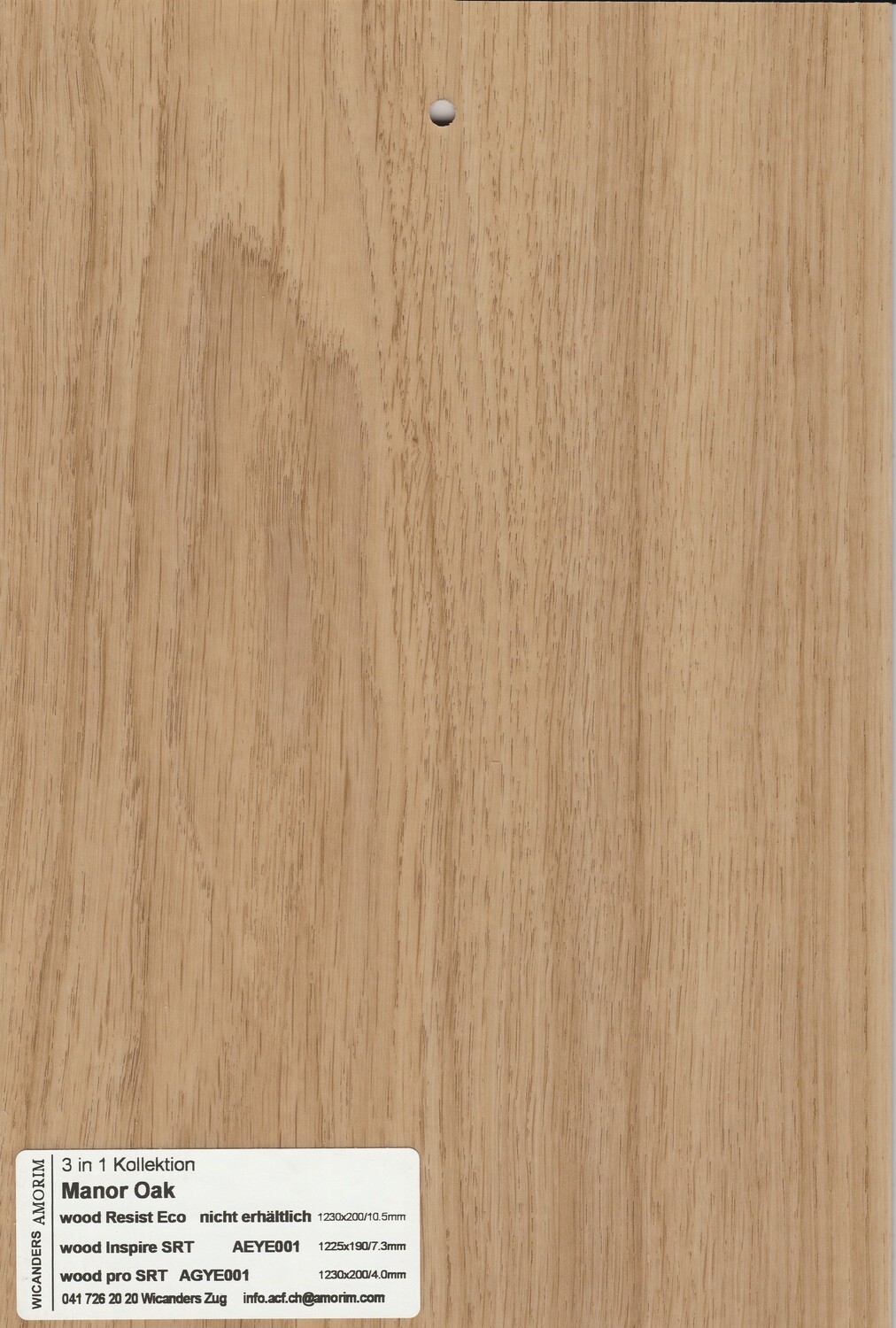Korkboden Manor Oak, wood pro SRT pro 1m² Stärke 4mm x 200mm x 1230mm