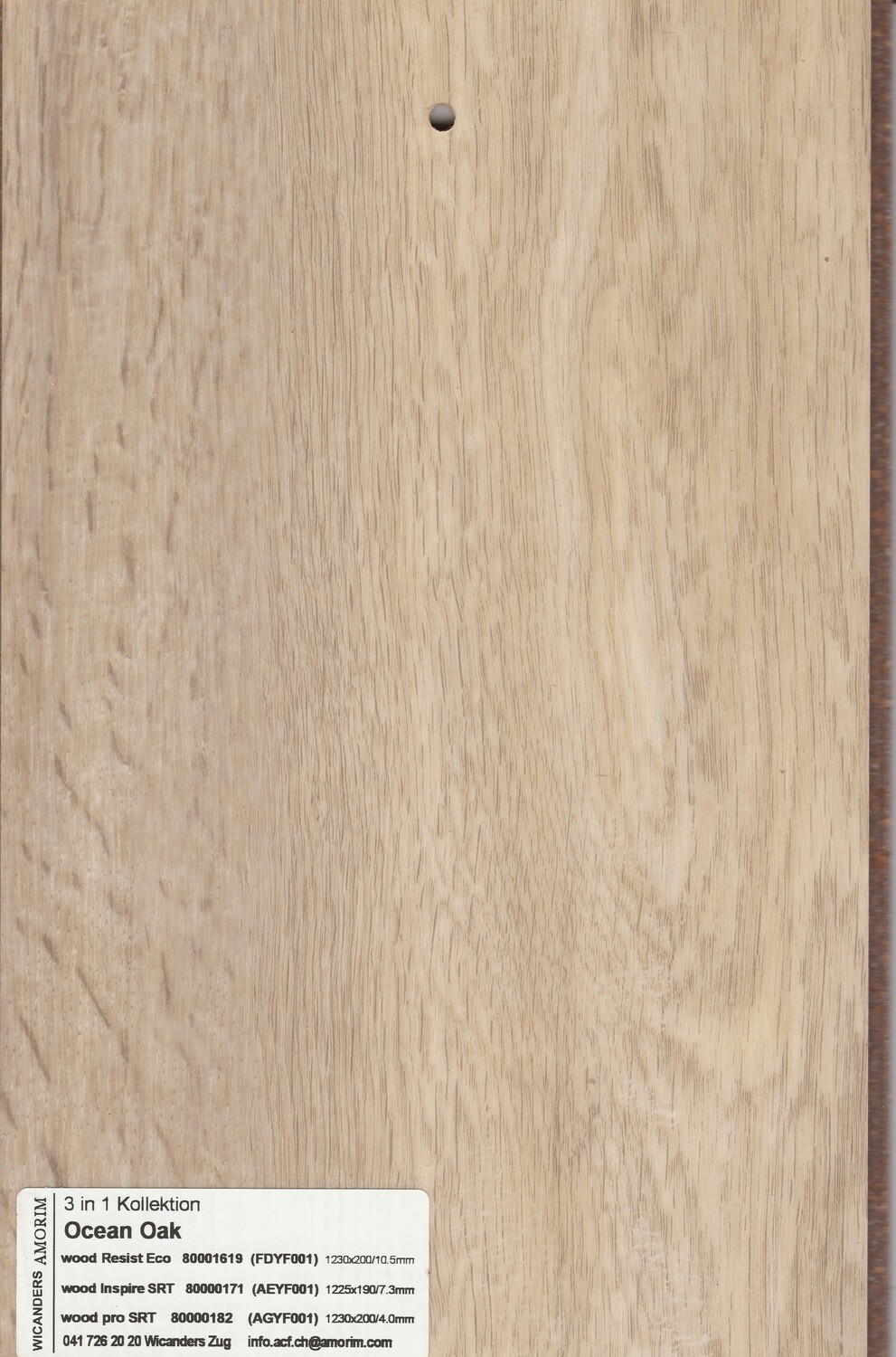 Korkboden Ocean Oak, wood pro SRT pro 1m² Stärke 4mm x 200mm x 1230mm