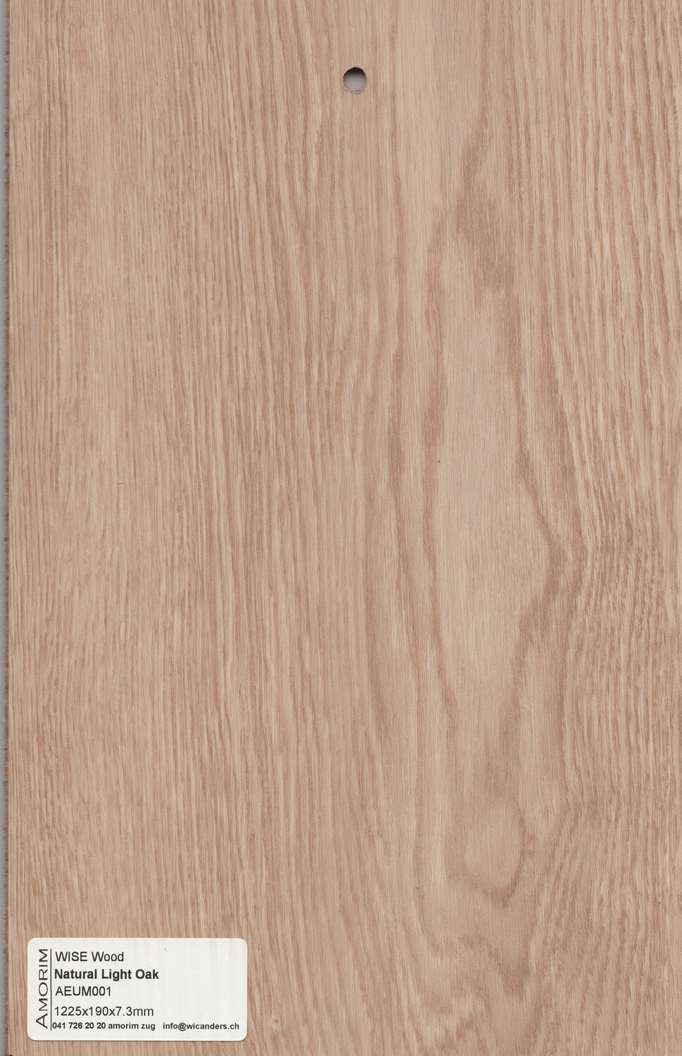 Korkboden wood Inspire 700 SRT, Natural Light Oak pro 1m² Stärke 7.3mm x 190mm x 1225mm Wasserfester Klickboden