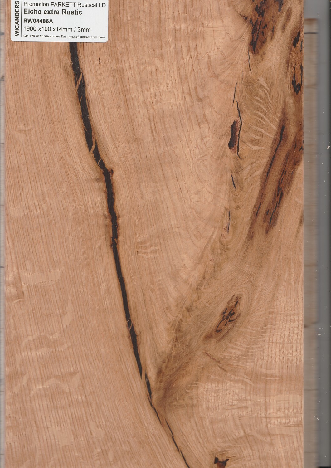 Eiche extra Rustic, gebürstet Natur geölt pro 1m² Stärke 14mm x 190mm x 1900mm Nutzschicht 3mm inklusive Leim! Wählen Sie beim Arbeitsaufwand pro m² Klickböden (nur bei diesem Parkettboden möglich)