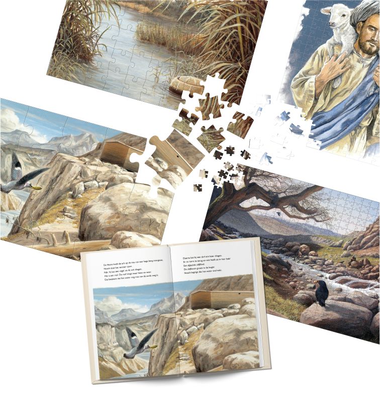 Bijbelse vertellingen - Een prentenboek met 4 puzzels