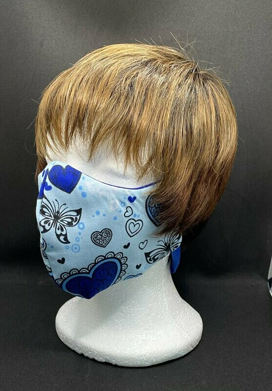 Blue Hearts Awareness Mask: Colon & Prostate Cancer