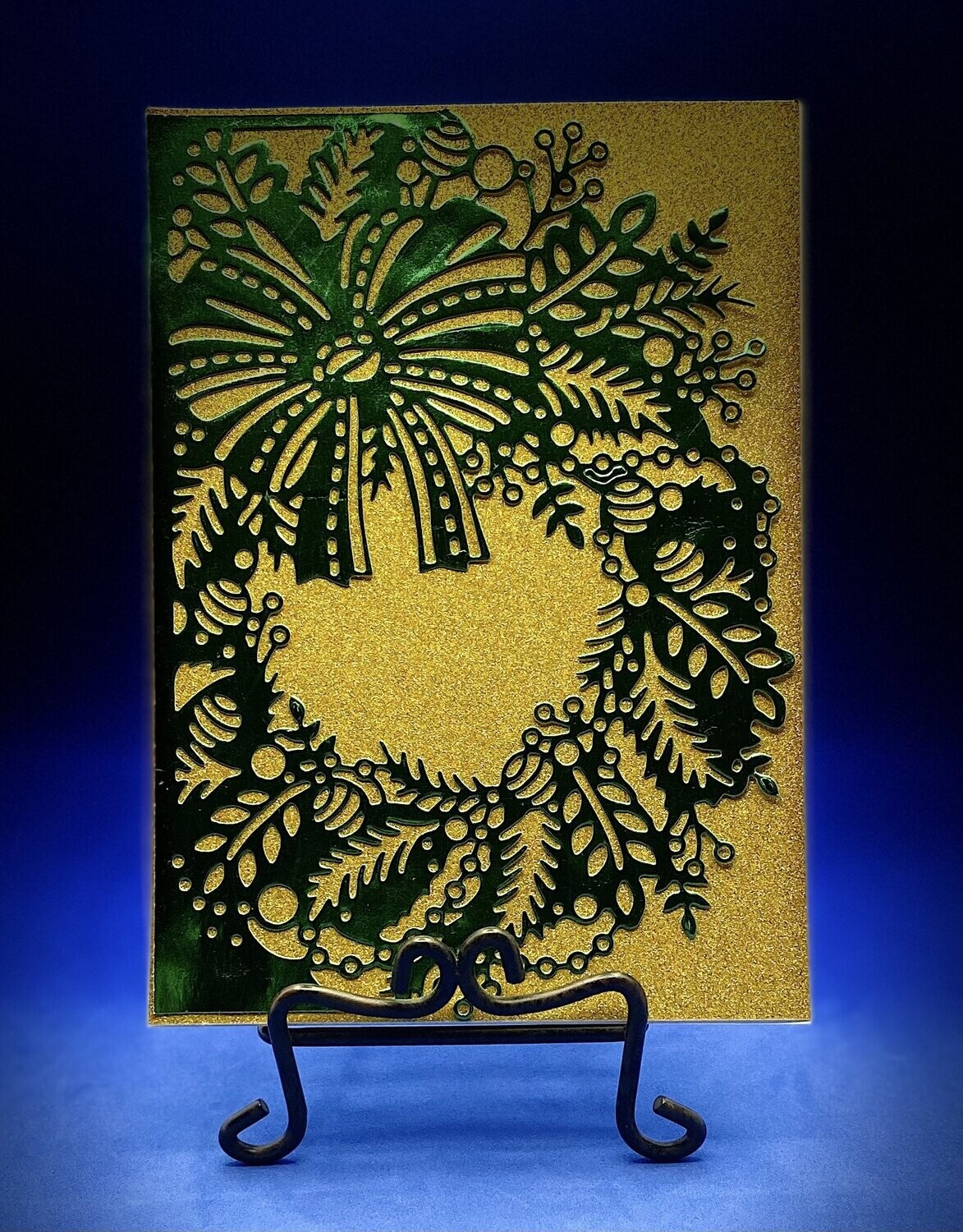 Wreath-Green & Gold Wreath-Green & Gold