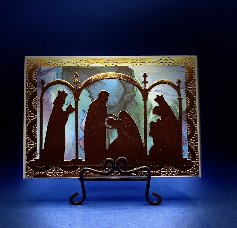 Nativity- Gold and Blue Inks Nativity- Gold and Blue Inks