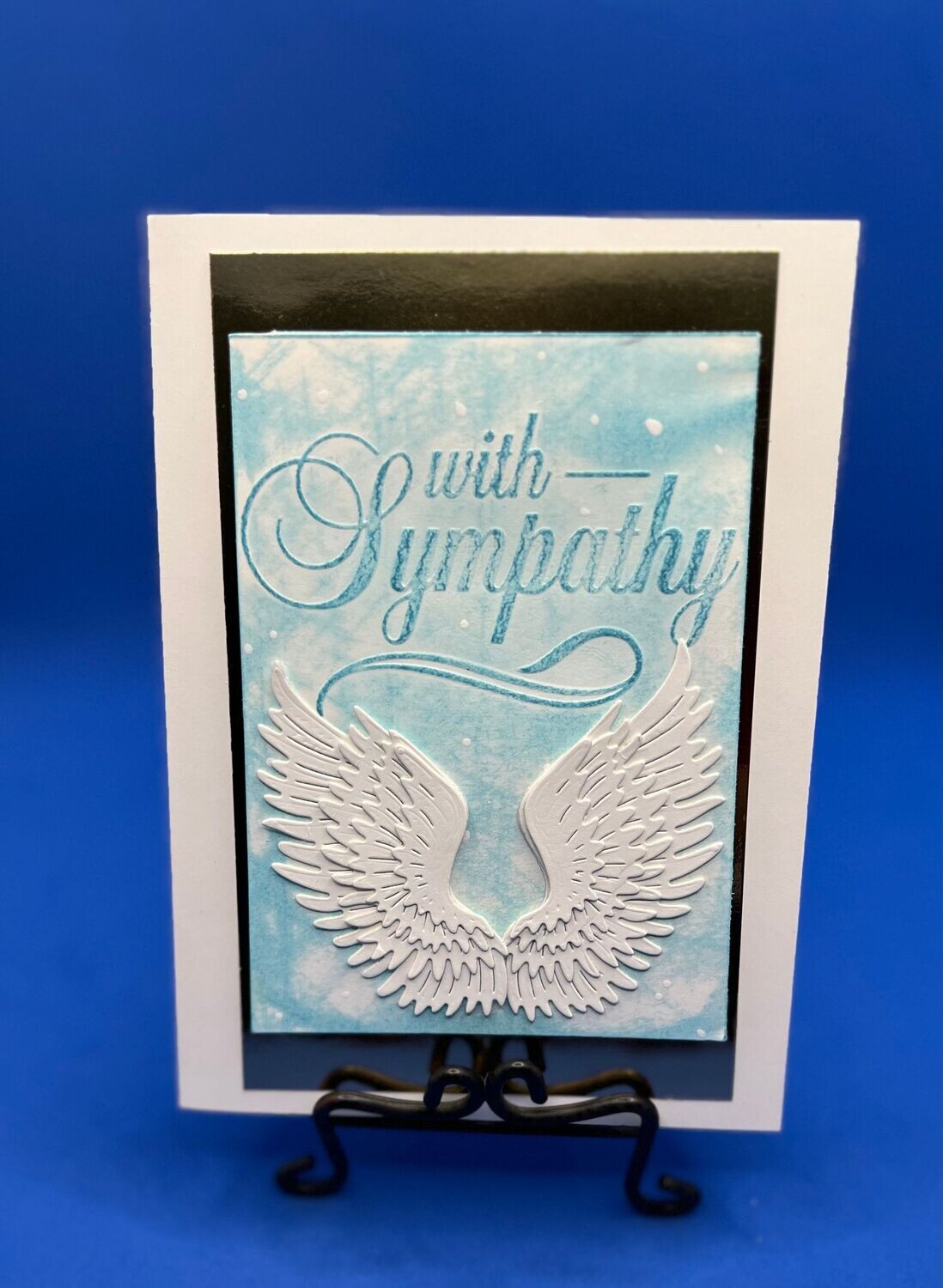 With Sympathy- Blue Angel Wings With Sympathy- Blue Angel Wings