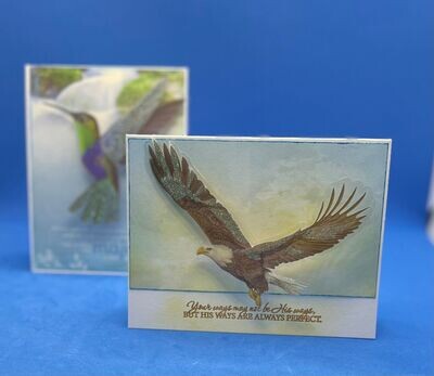 Soaring Birds 2 pc Set Notecard Soaring Birds 2 pc Set Notecard