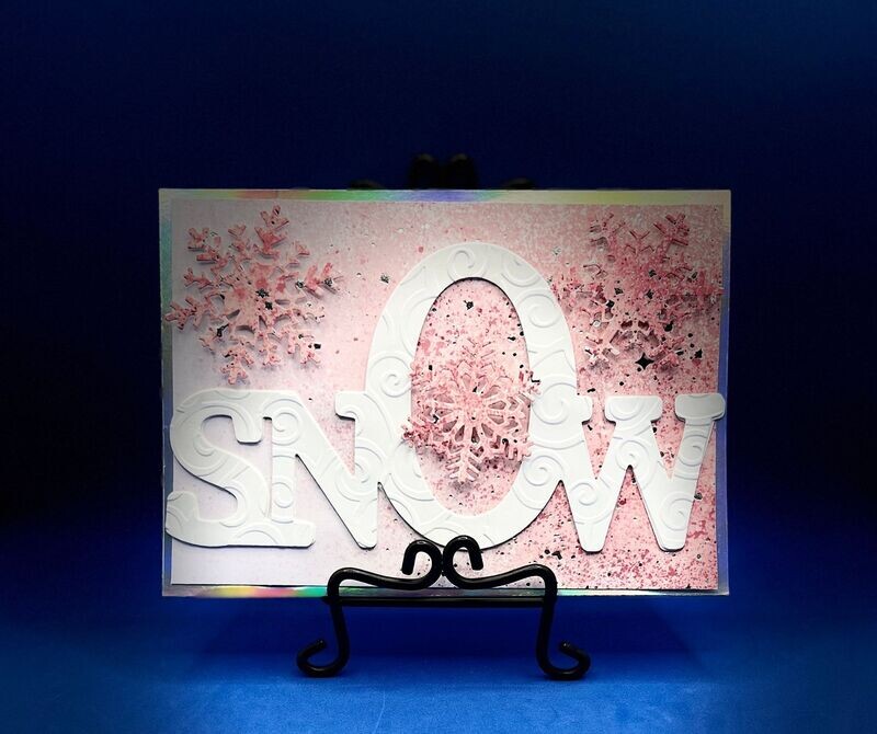 Let It Snow- Pink Background Let It Snow- Pink Background