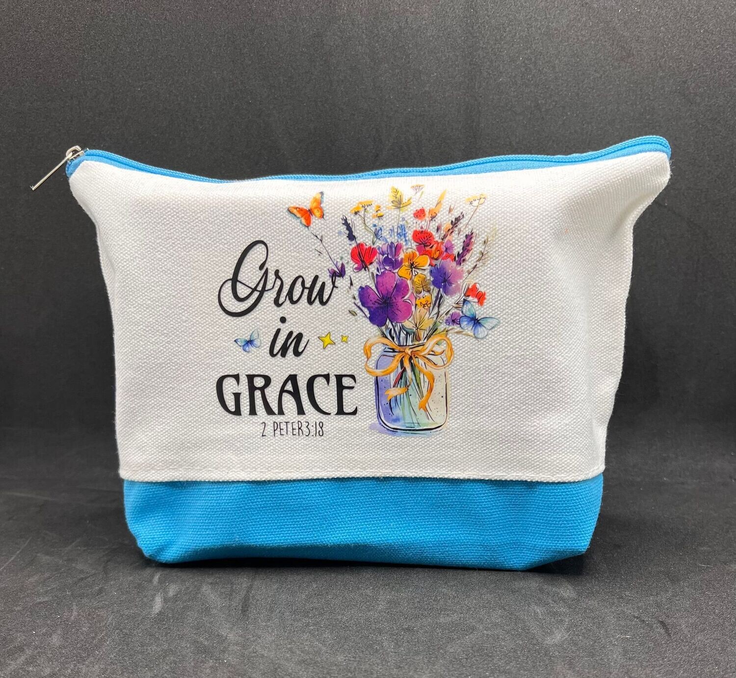 Cosmetic Bag: Lake Blue Base
