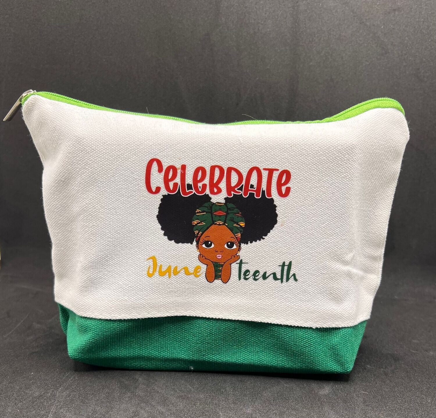 Cosmetic Bag: Green Base Cosmetic Bag: Green Base