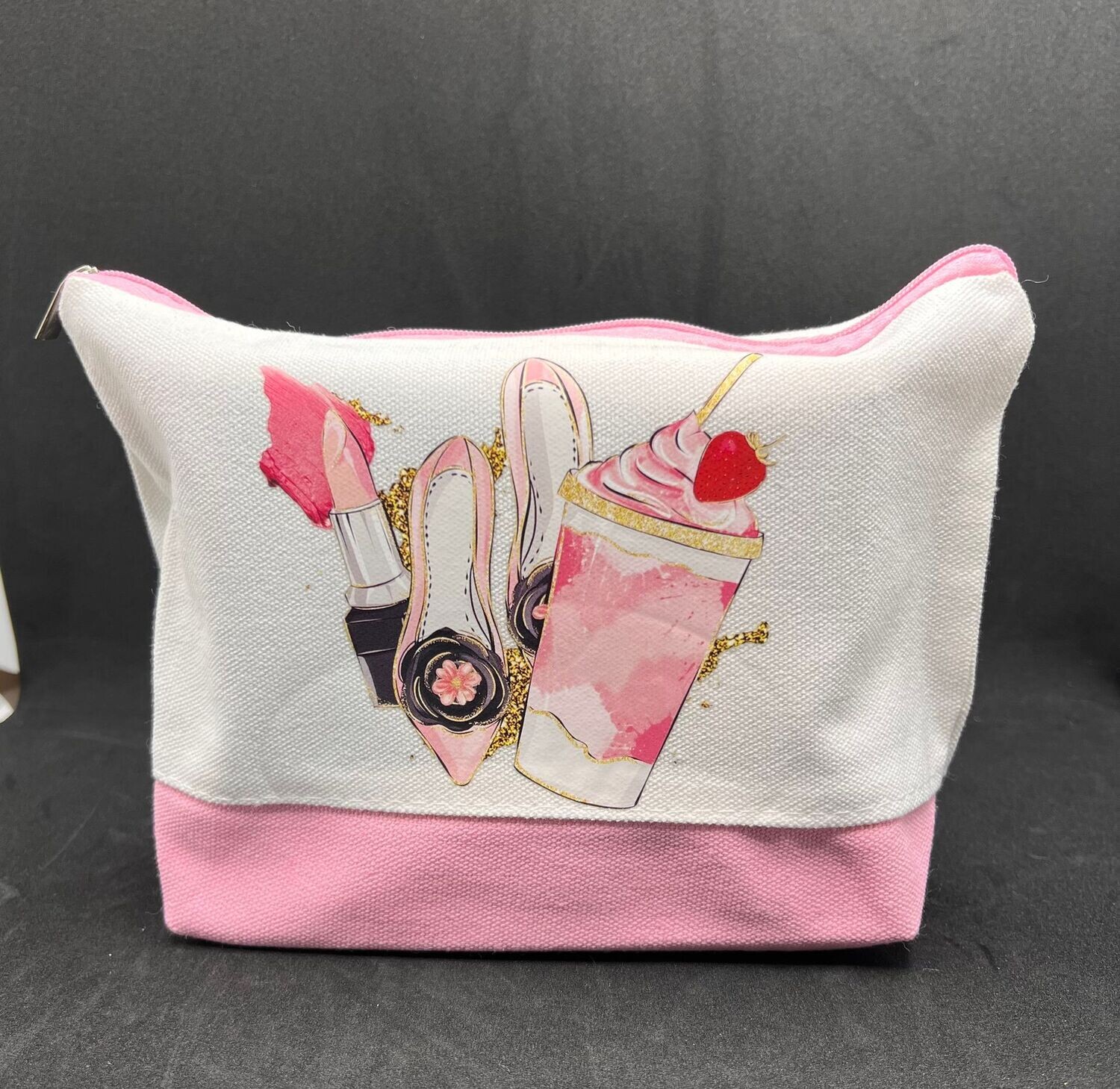 Cosmetic Bag: Pink Base Cosmetic Bag: Pink Base