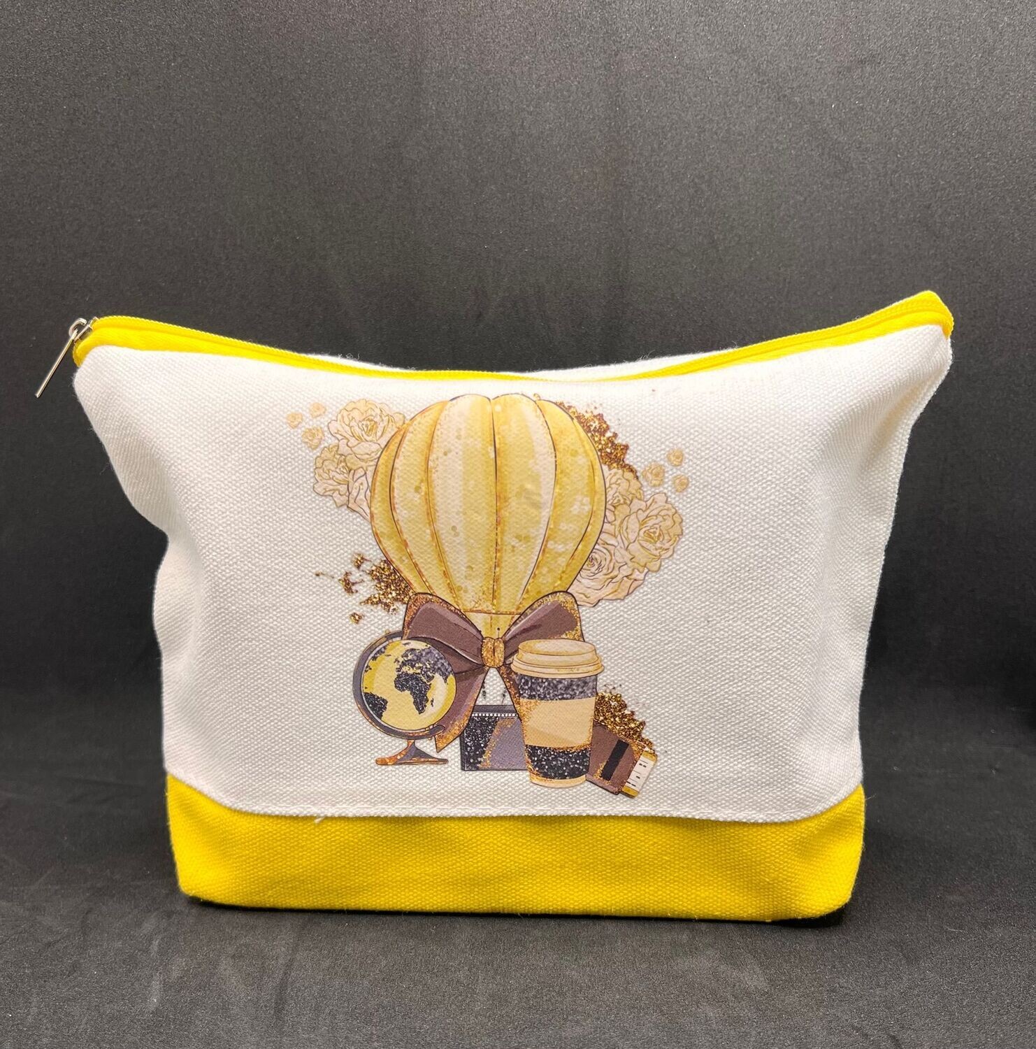 Cosmetic Bag: Yellow Base Cosmetic Bag: Yellow Base