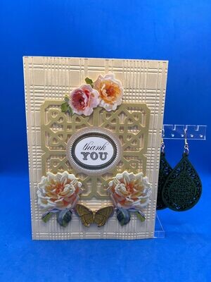 Set - Set - "Thank You" Card & Earrings