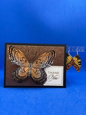 Set - Set - "Thank You" Card & Earrings
