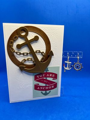 Set - Set - "You are My Anchor" Card & Earrings