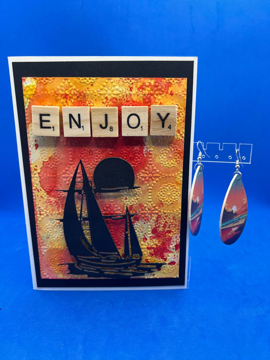 Set - Set - "Enjoy" Card & Earrings