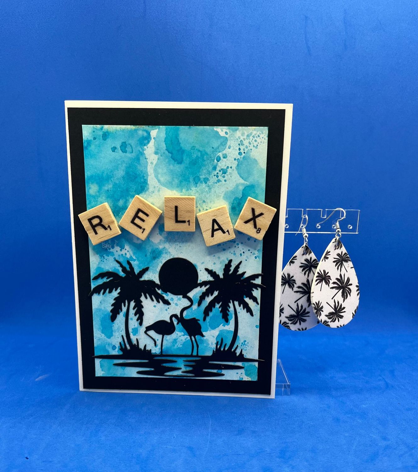 Set - Set - "Relax" Card & Earrings