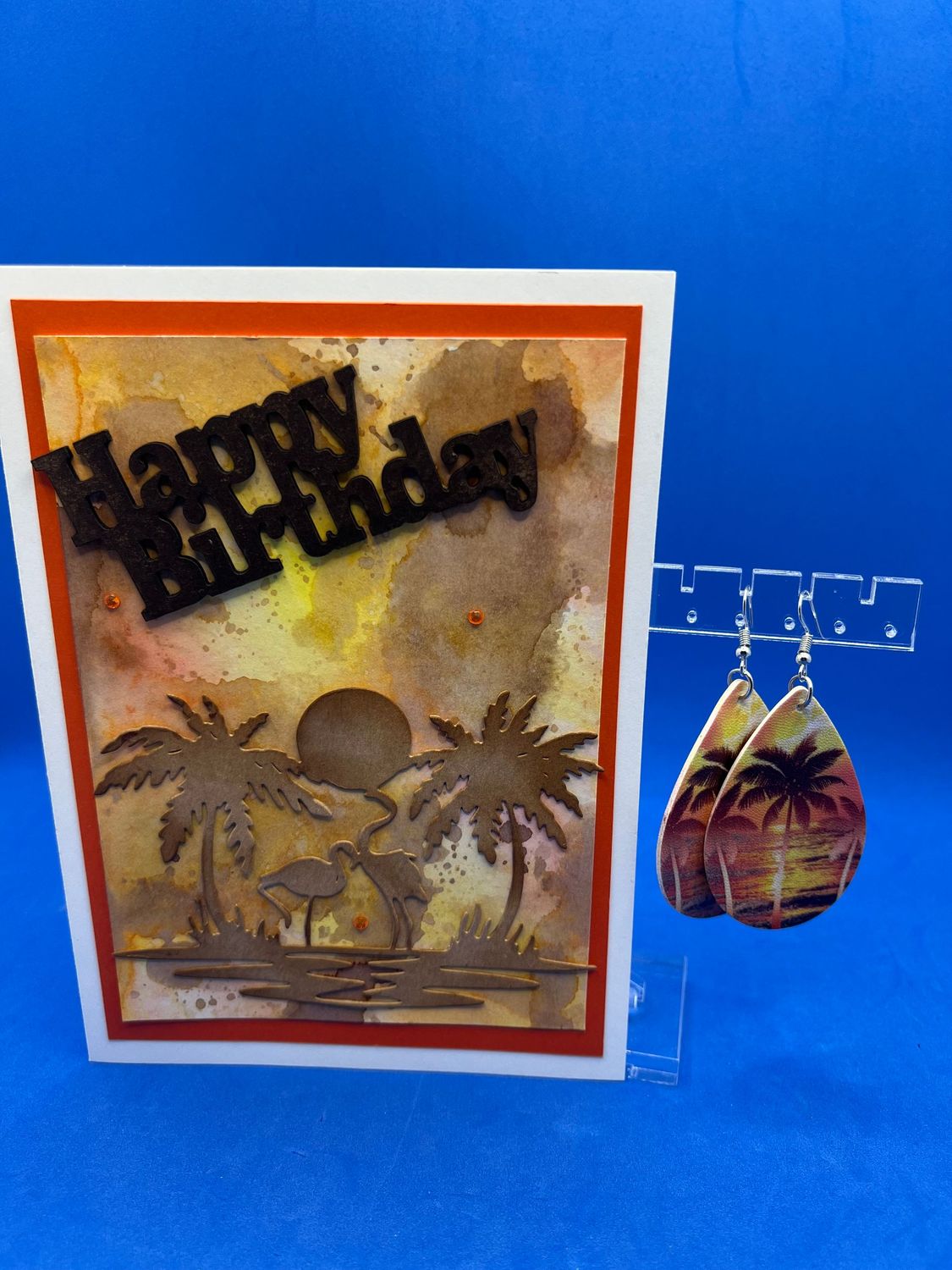 Set - Set - "Happy Birthday Card & Earrings