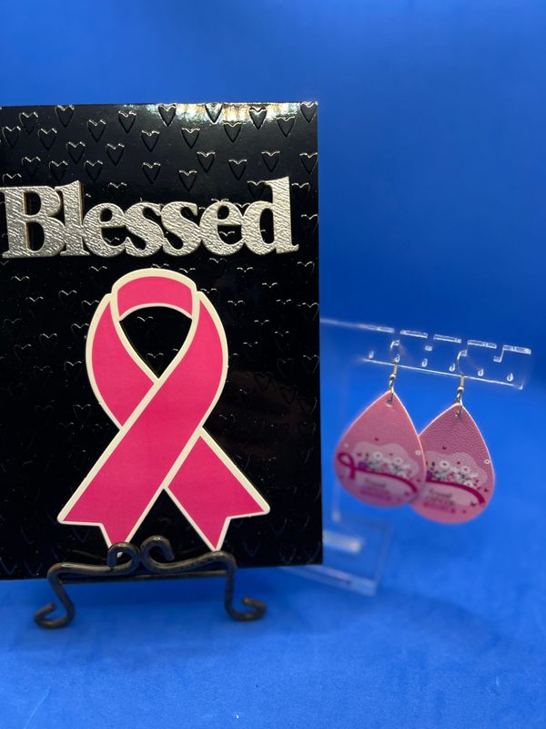 Set - Set - "Blessed" Card & Earrings