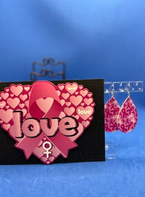 Set - Set - "Love" Card & Earrings
