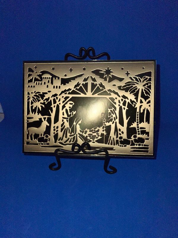 " Golden Nativity Scene"