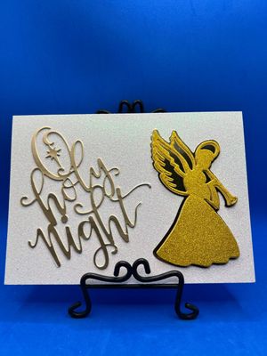 "Oh Holy Night- Gold and White"