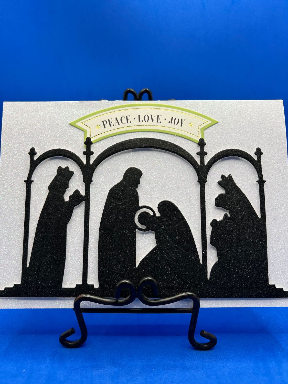 "Peace, Love and Joy Nativity Scene"