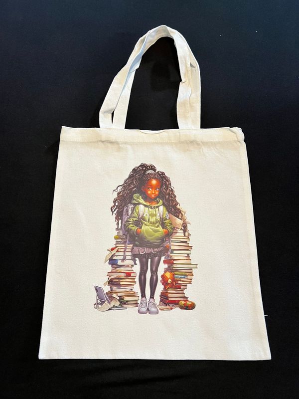 "Just a Girl and Her Books" ( Little Girl Version)