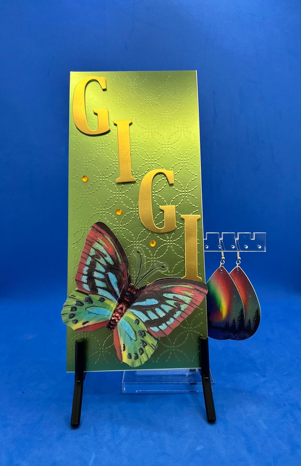 "GIGI" Card and Earring Set