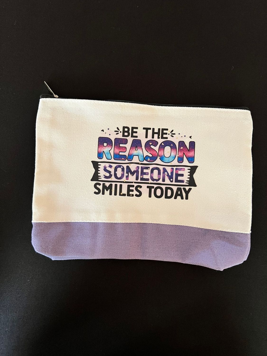 Cosmetic Bag: Be the Reason Purple Base Cosmetic Bag: Be the Reason Purple Base