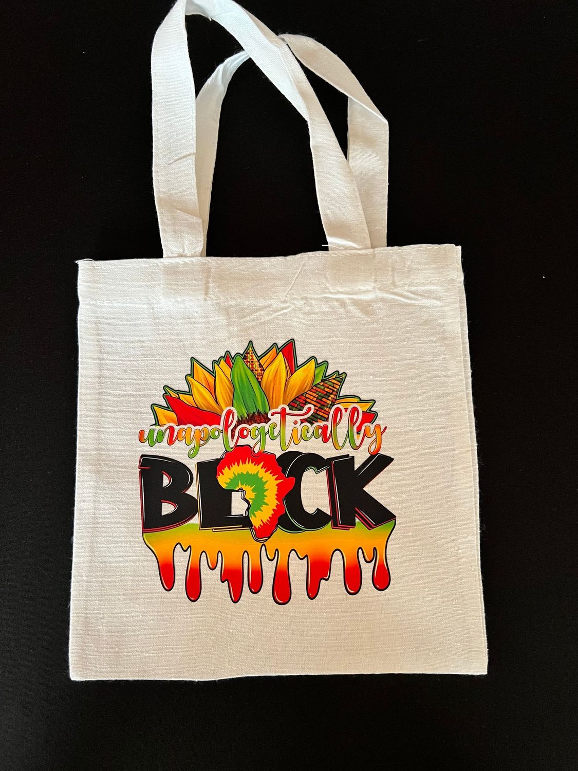 Mini Tote- Unapologetically Black