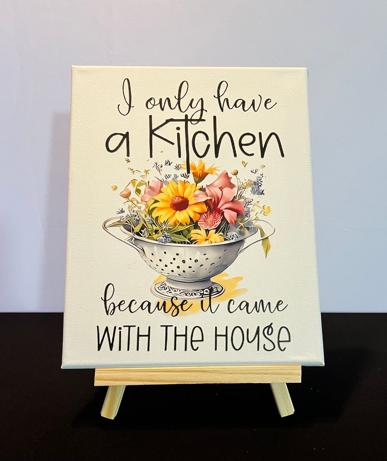 I only have a kitchen becasue it came with the house