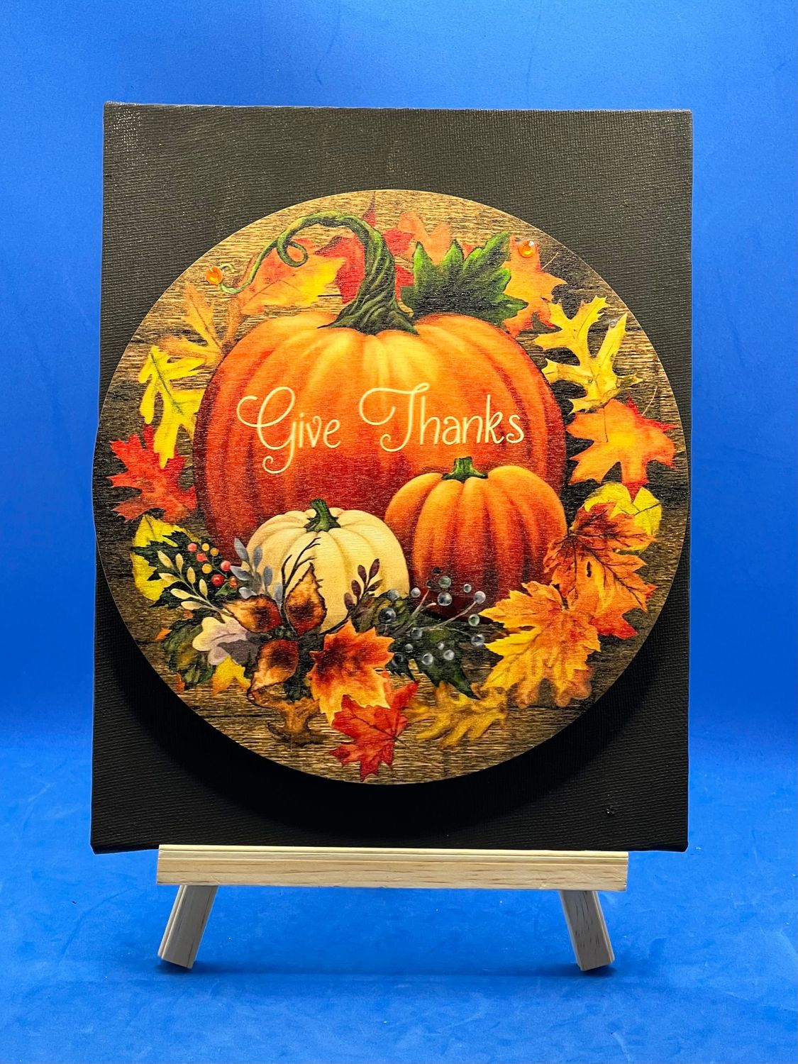 3-D Canvas Art "Give Thanks"