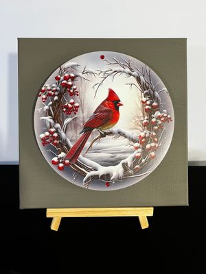 3-D Canvas Art "Cardinal"