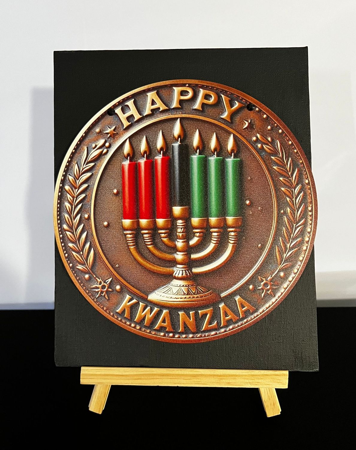 3-D Canvas Art "Happy Kwanzaa"