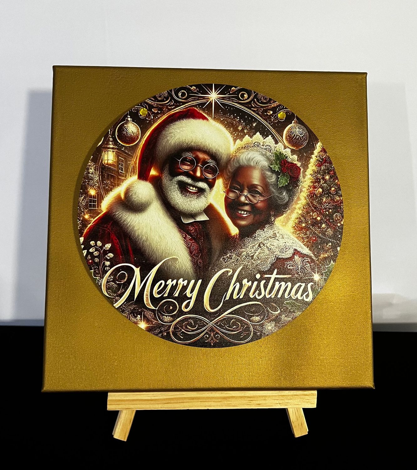 3-D Canvas Art 3-D Canvas Art "Mr. & Mrs. Claus"
