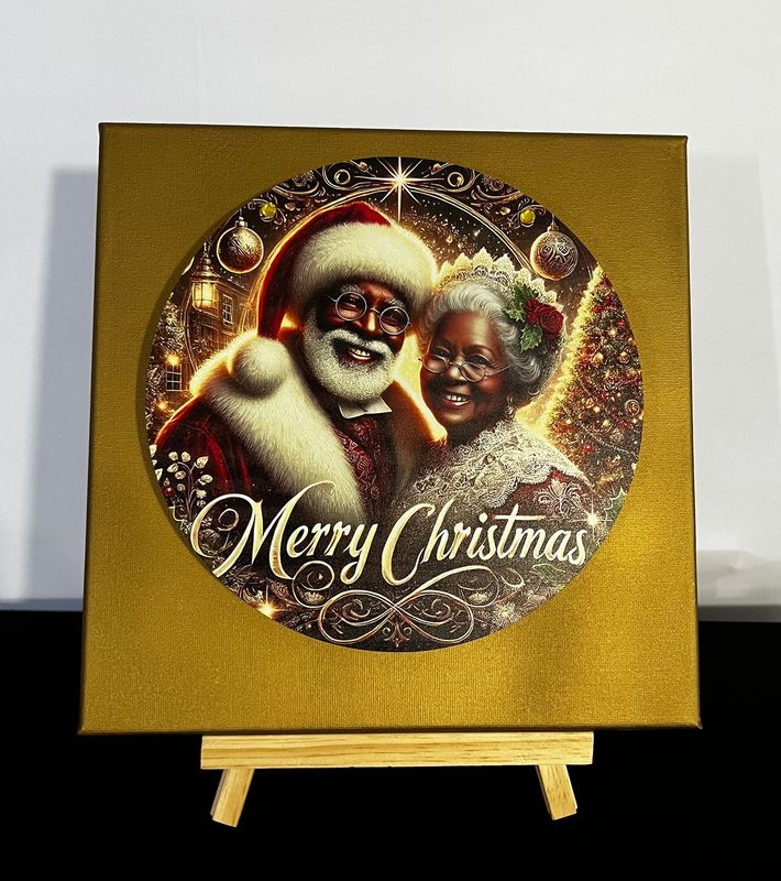 3-D Canvas Art 3-D Canvas Art "Mr. & Mrs. Claus"