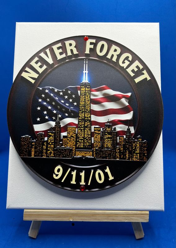 3-D Canvas Art 3-D Canvas Art "Never Forget 9-11-01"