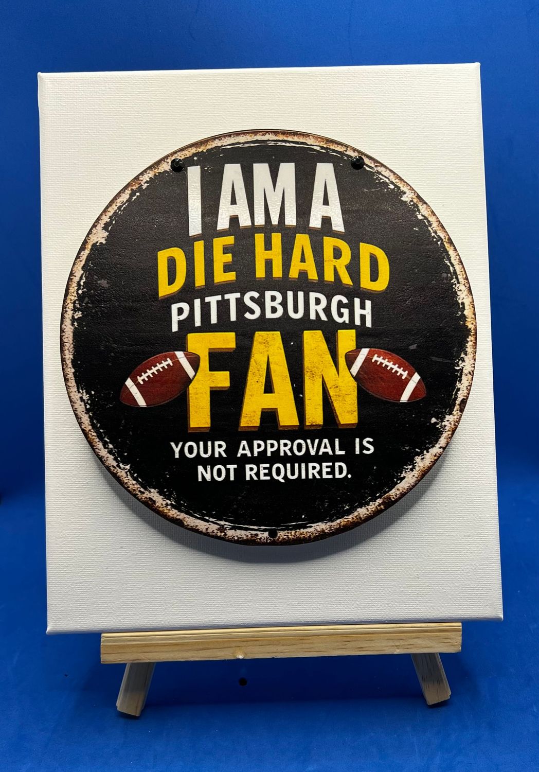 3-D Canvas Art 3-D Canvas Art "Sports- Die Hard Pittsburgh Fan"