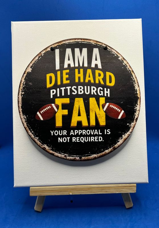 3-D Canvas Art 3-D Canvas Art "Sports- Die Hard Pittsburgh Fan"