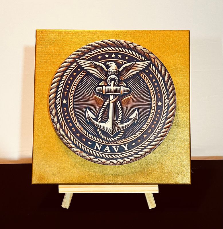 3-D Canvas Art 3-D Canvas Art "Navy"