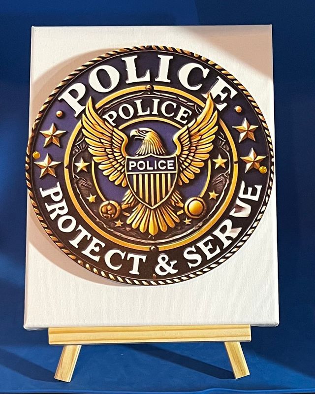 3-D Canvas Art 3-D Canvas Art "Police"