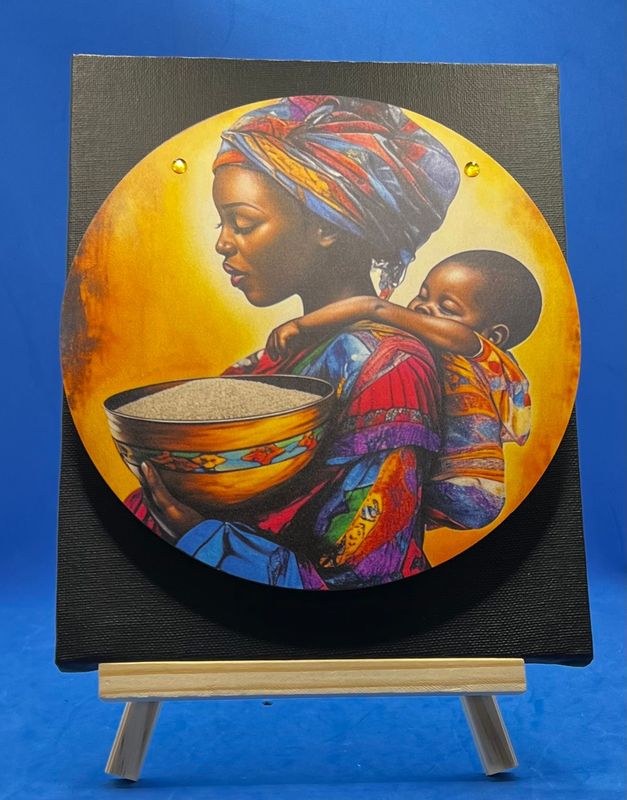3-D Canvas Art 3-D Canvas Art "Mother and Son"